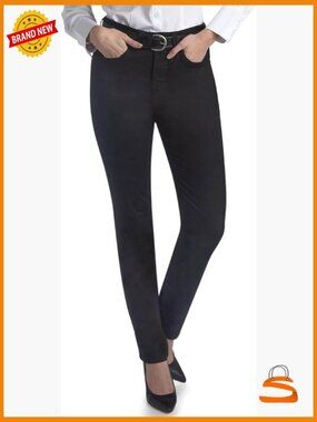 High Rise Skinny Twill Pants - Stretch Cotton Work Pants